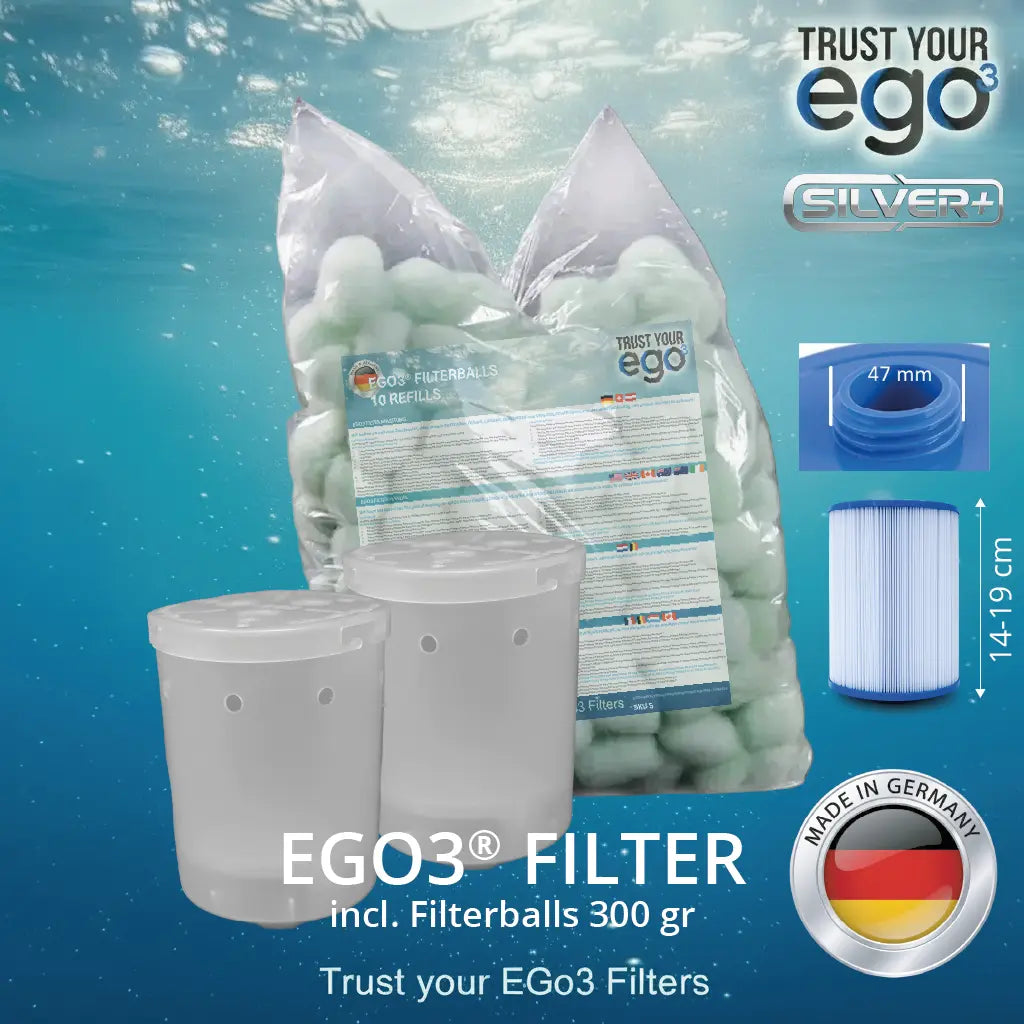 Set 2S LW - Bayonet for low filters – Bayonet closure approx. 46mm including 10 filter ball fillings